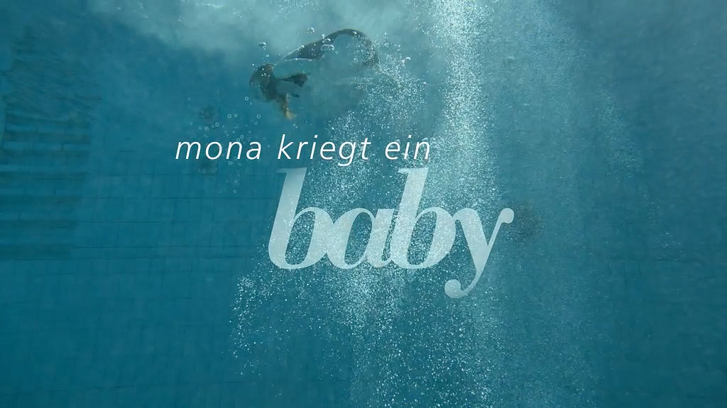 Mona kriegt ein Baby Schlicht. Visuelle Kommunikation.